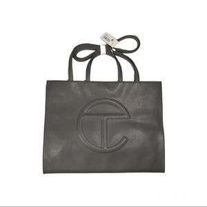 Telfar Large Shopping Bag in Grey